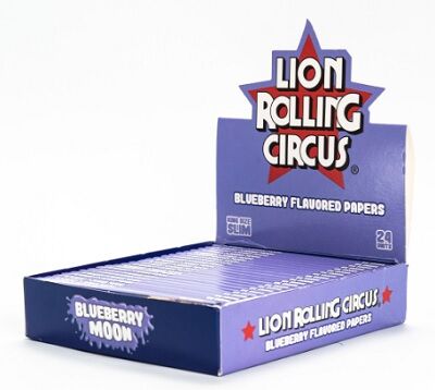 LION ROLLING CIRCUS PAPEL KING SIZE SLIM SABOR BLUEBERRY MOON (24UD/DISPLAY-32PAPELES/LIBRILLO)