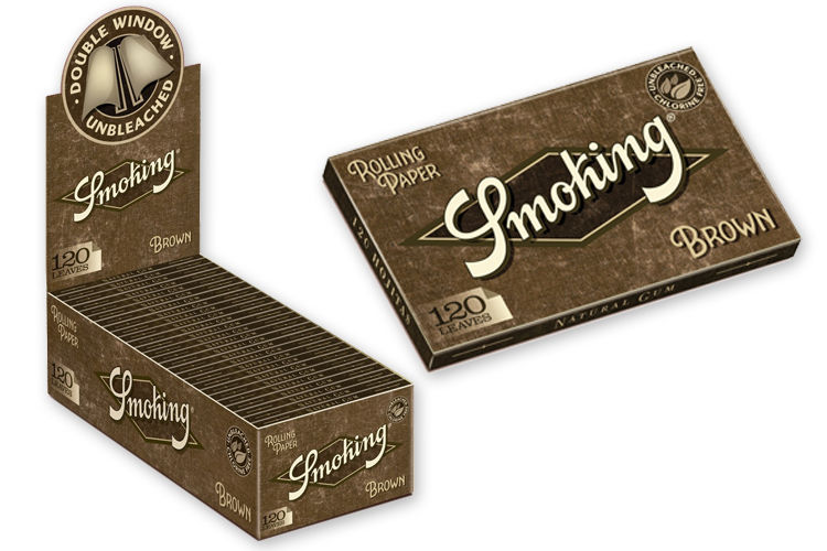 PAPEL SMOKING BROWN DOUBLE WINDOW (25LIB/120HOJAS)