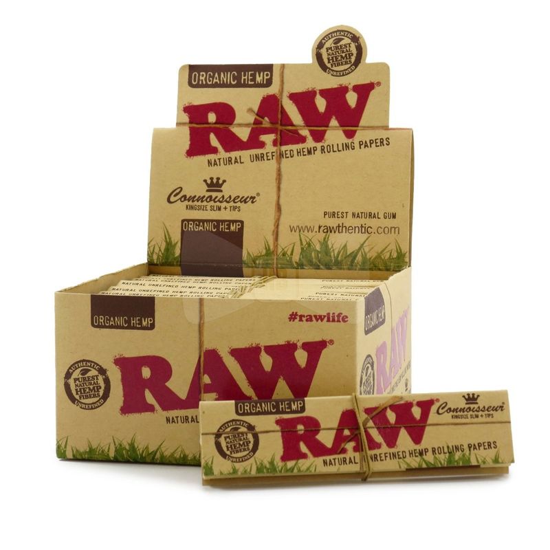RAW CONNOISSEUR ORGÁNICO KING SIZE SLIM+TIPS