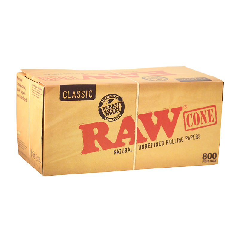 RAW CONOS CLASSIC KING SIZE 109MM 800 UNIDADES
