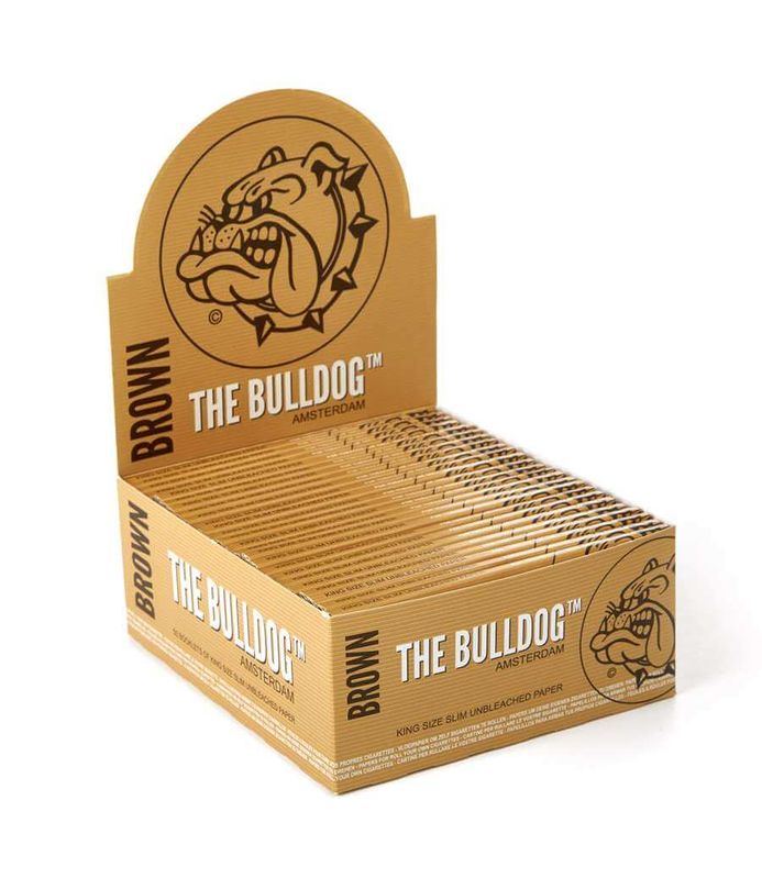 THE BULLDOG PAPEL BROWN KING SIZE (50 LIBRILLOS)