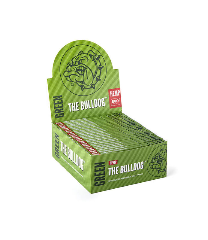 THE BULLDOG PAPEL GREEN HEMP KING SIZE (50 LIBRILLOS)