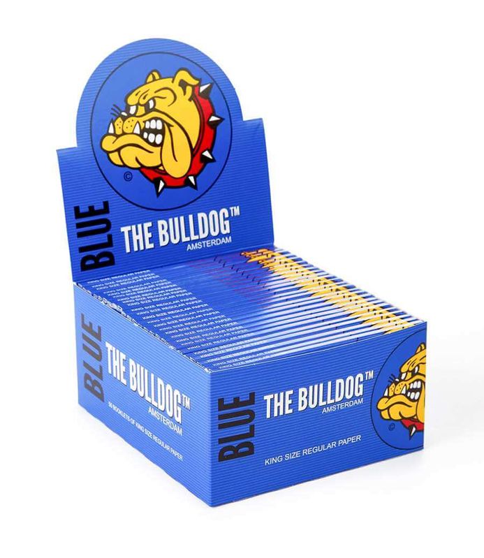 THE BULLDOG PAPEL BLUE KING SIZE (50 LIBRILLOS)