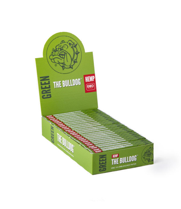 THE BULLDOG PAPEL GREEN HEMP 1 1/4 (25 LIBRILLOS)