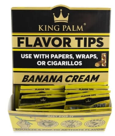 KING PALM FLAVOR TIPS BANANA CREAM 7MM